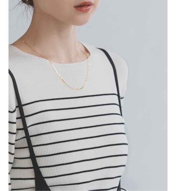 NOBLE「《WEB＆日本橋店限定・追加予約》ボタンディテールタイトリブニット」|ニット・セーター|