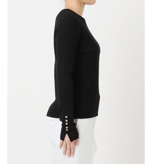 NOBLE「《WEB＆日本橋店限定・追加予約》ボタンディテールタイトリブニット」|ニット・セーター|