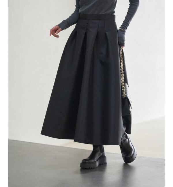 NOBLE「《追加予約》ボリュームフォルムスカート」|スカート|ブラック