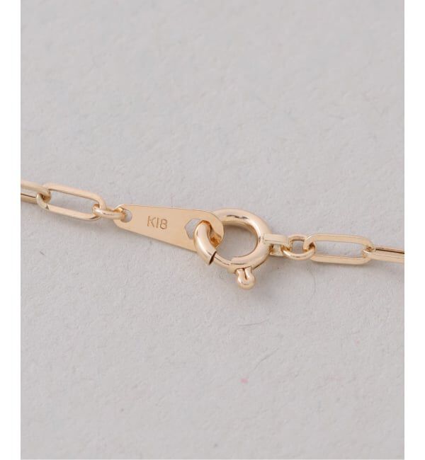 Lilas by Spick&Span「ブラックホールダイヤ5pクリップチェーンネックレス K18」|ネックレス|