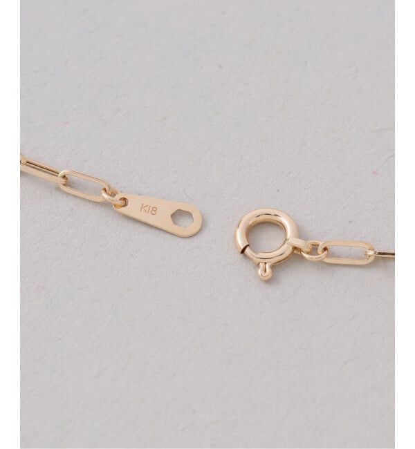 Lilas by Spick&Span「ブラックホールダイヤ5pクリップチェーンネックレス K18」|ネックレス|