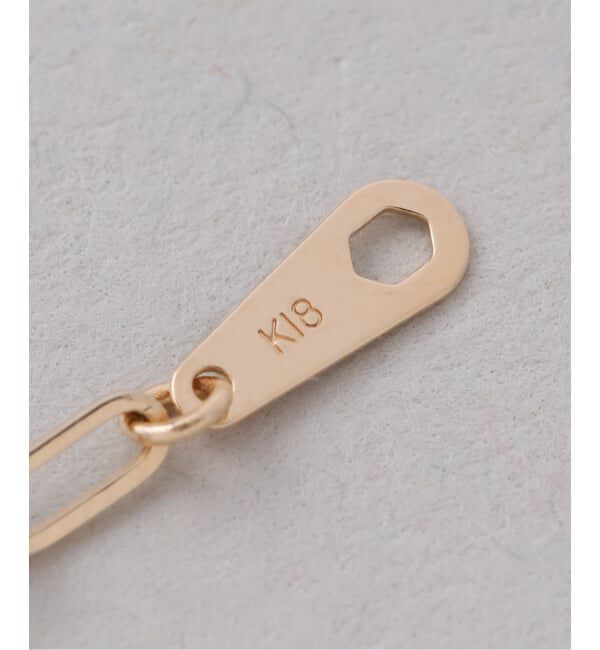 Lilas by Spick&Span「ブラックホールダイヤ5pクリップチェーンネックレス K18」|ネックレス|