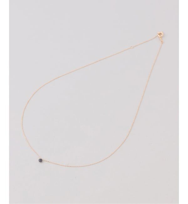 Lilas by Spick&Span「ブラックホールダイヤ1pネックレス K18」|ネックレス|