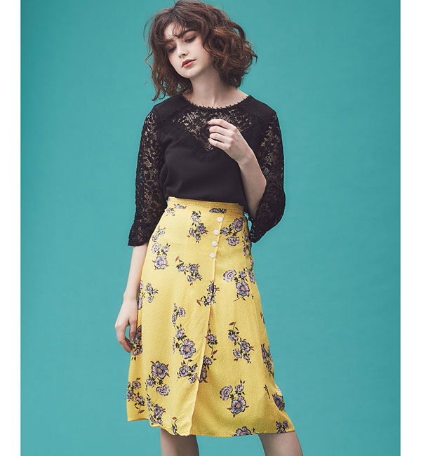 nano･universe「GRACE&MILA/袖レースプルオーバー」|シャツ・ブラウス|