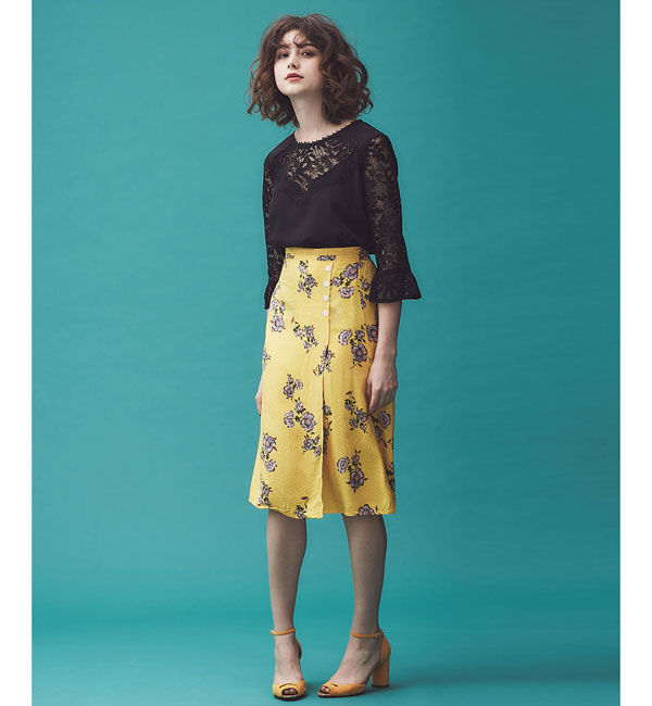 nano･universe「GRACE&MILA/袖レースプルオーバー」|シャツ・ブラウス|