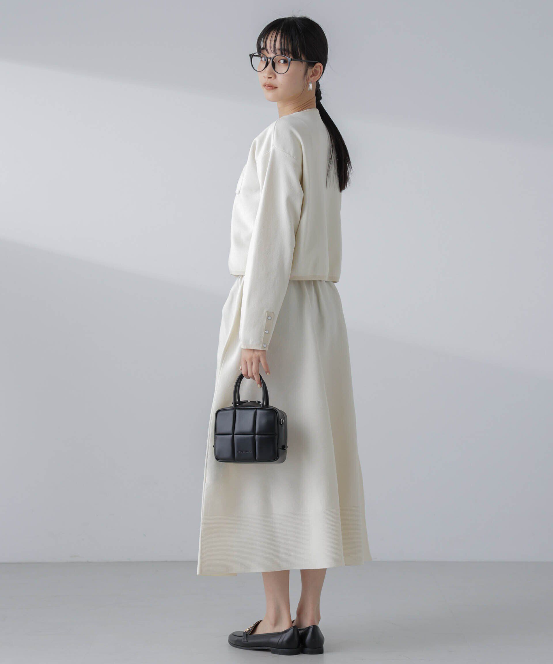 nano･universe「ギャザーフレアニットスカート（セットアップ可）」|スカート|