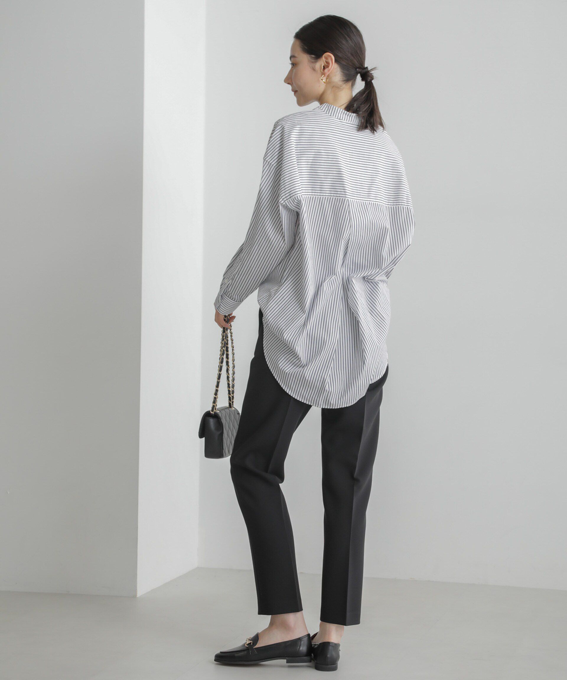 nano･universe「スリムテーパードパンツ」|スラックス|