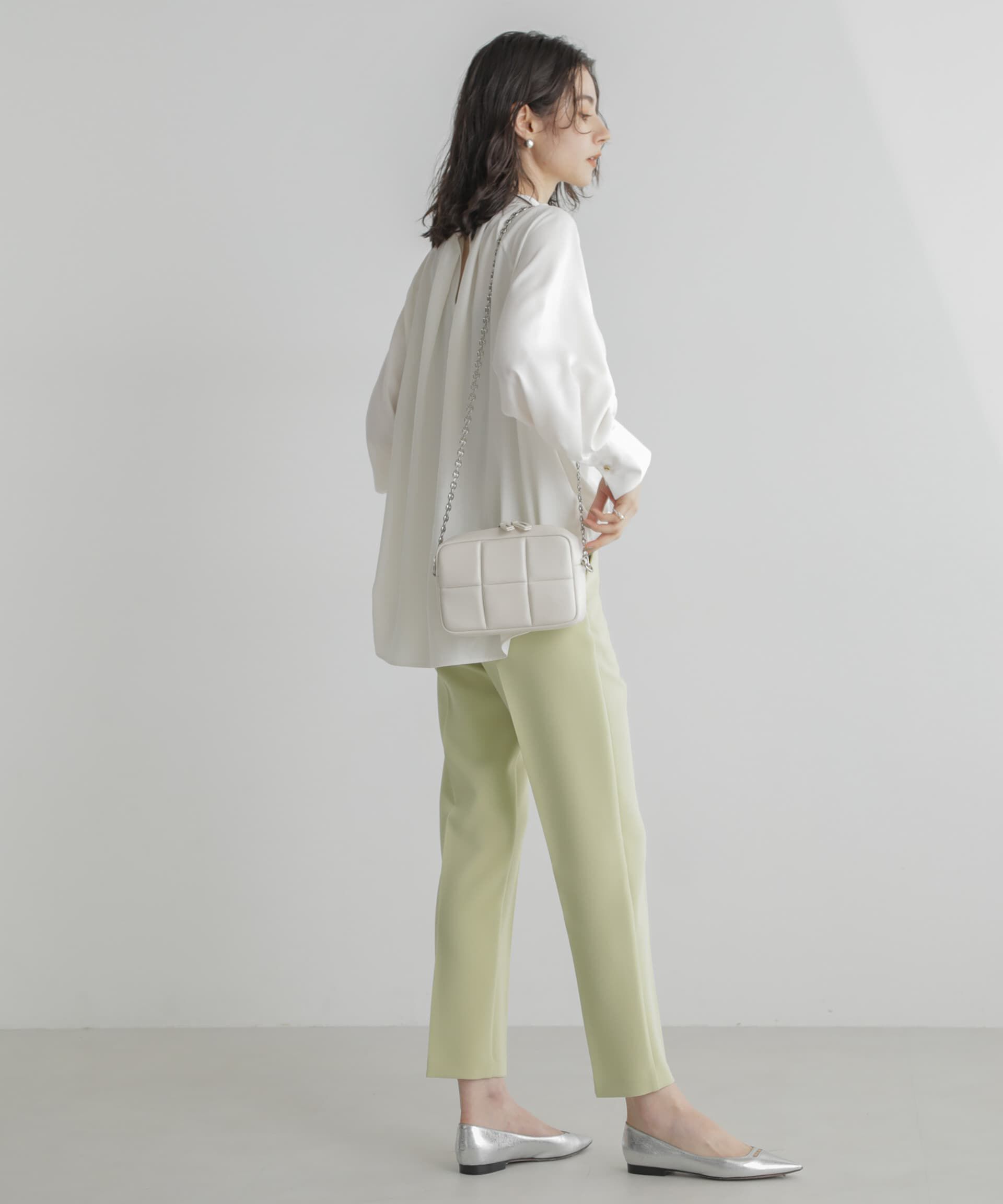 nano･universe「スリムテーパードパンツ」|スラックス|