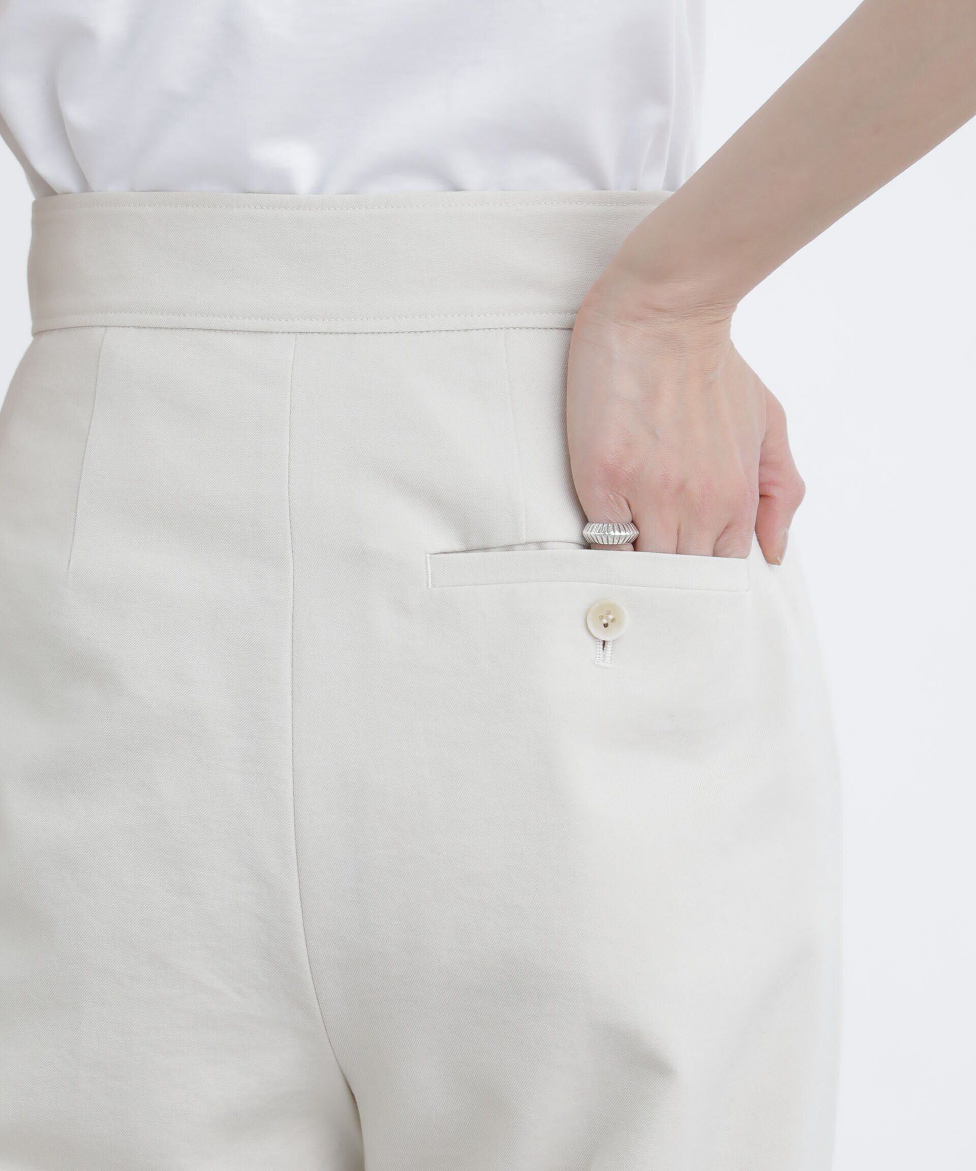 nano･universe「サイドボタンワイドパンツ(セットアップ対応)」|その他|