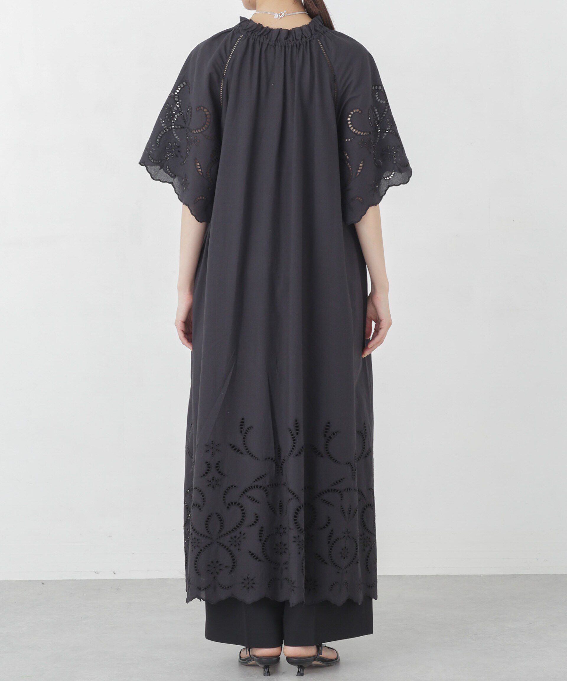 nano･universe「インドシフリー刺繍ワンピース」|ワンピース|