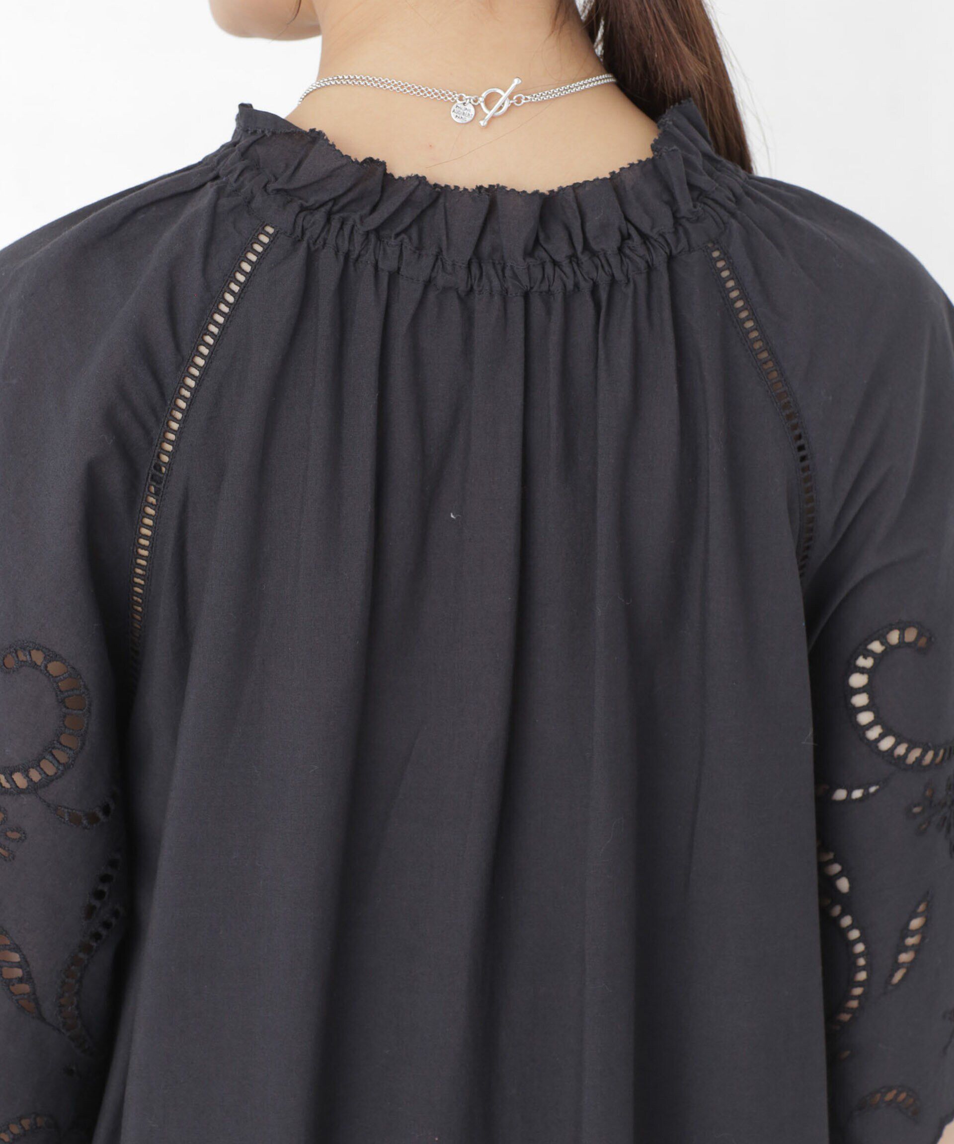 nano･universe「インドシフリー刺繍ワンピース」|ワンピース|