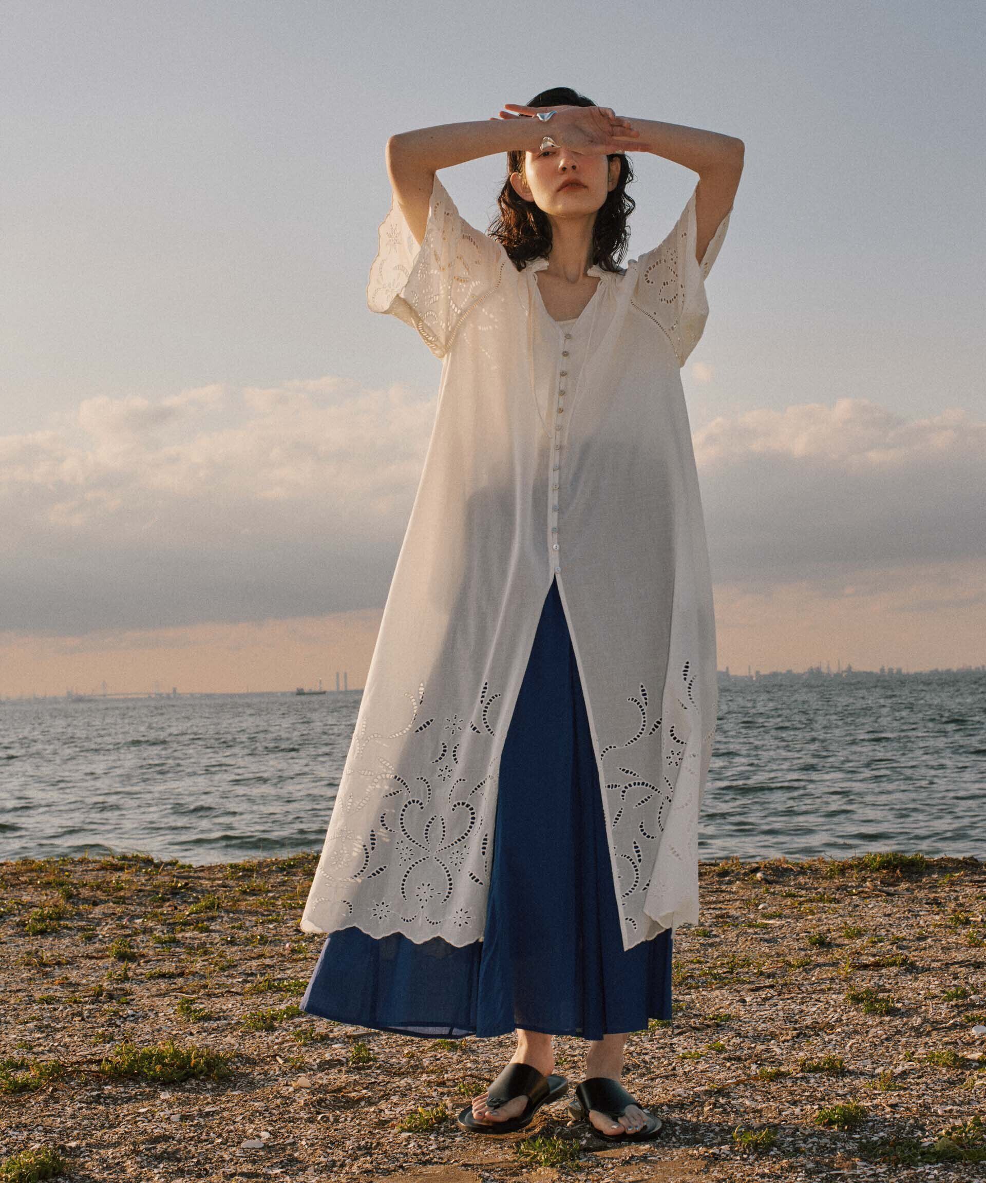 nano･universe「インドシフリー刺繍ワンピース」|ワンピース|