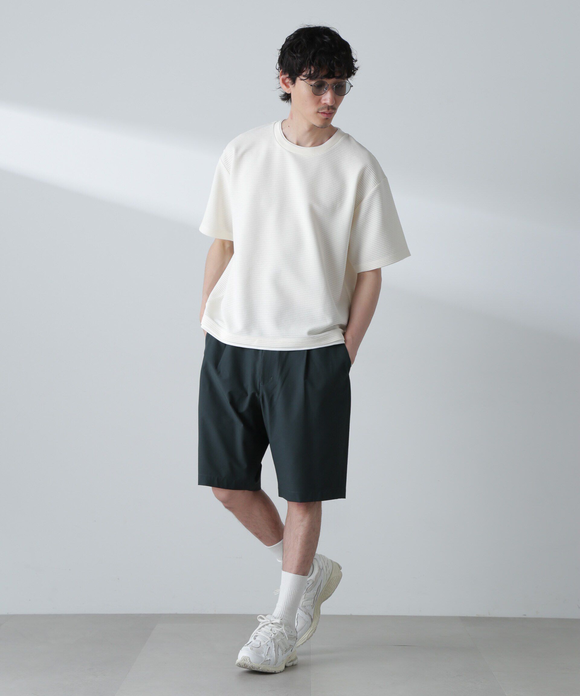 nano･universe「ガーターフェイクレイヤードTシャツ 半袖」|Tシャツ・カットソー|