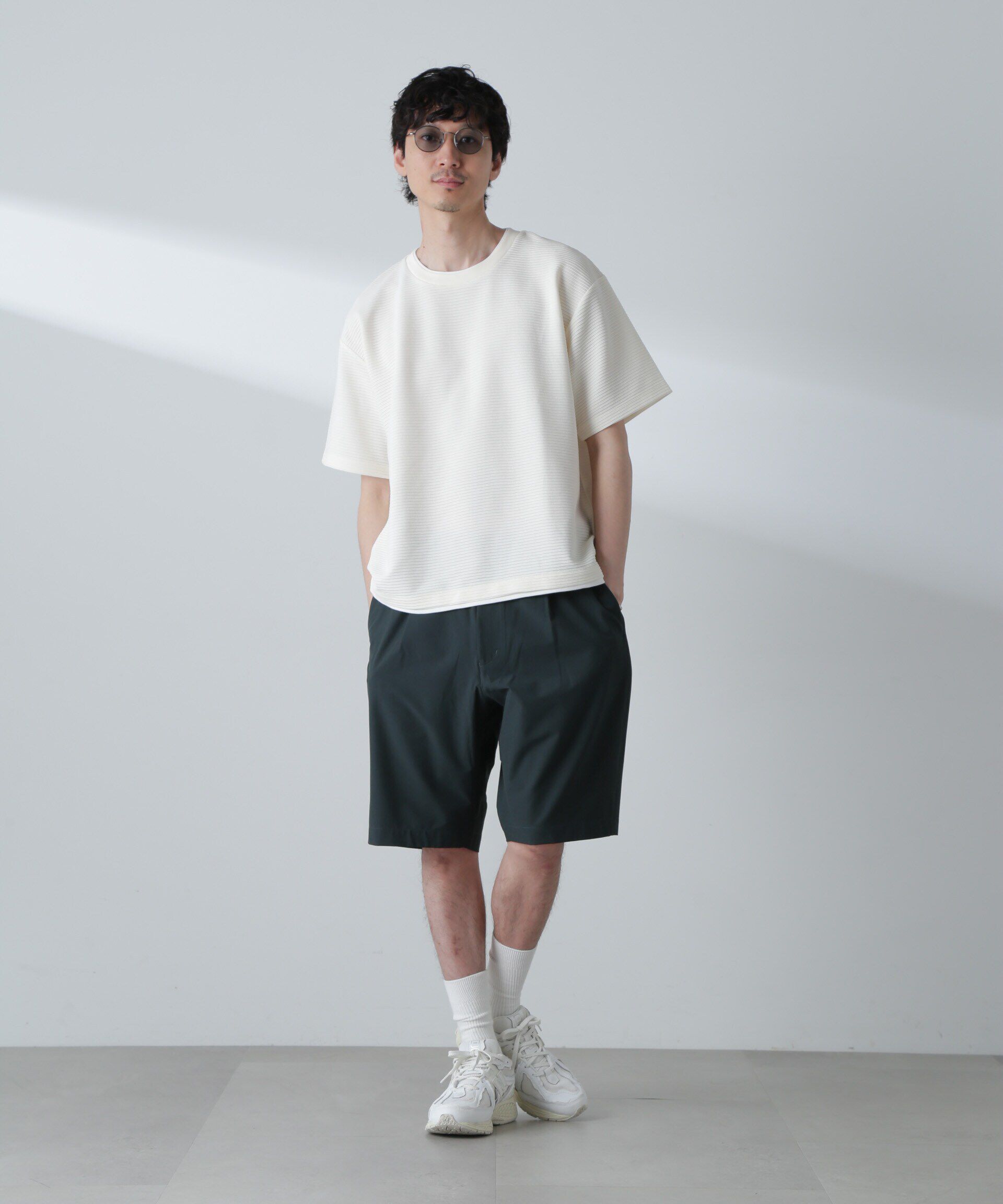 nano･universe「ガーターフェイクレイヤードTシャツ 半袖」|Tシャツ・カットソー|