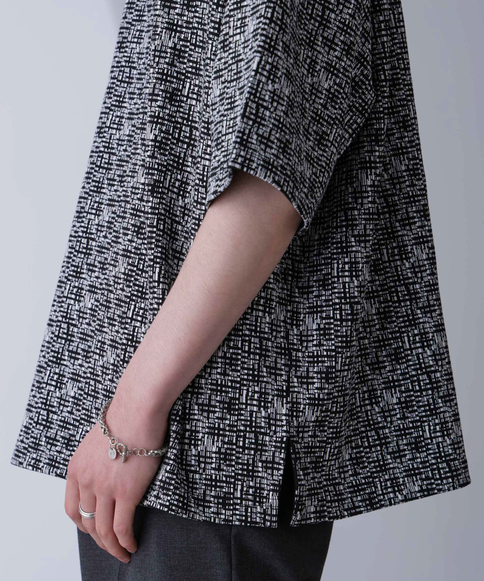 nano･universe「パターンジャガードTシャツ 半袖」|Tシャツ・カットソー|