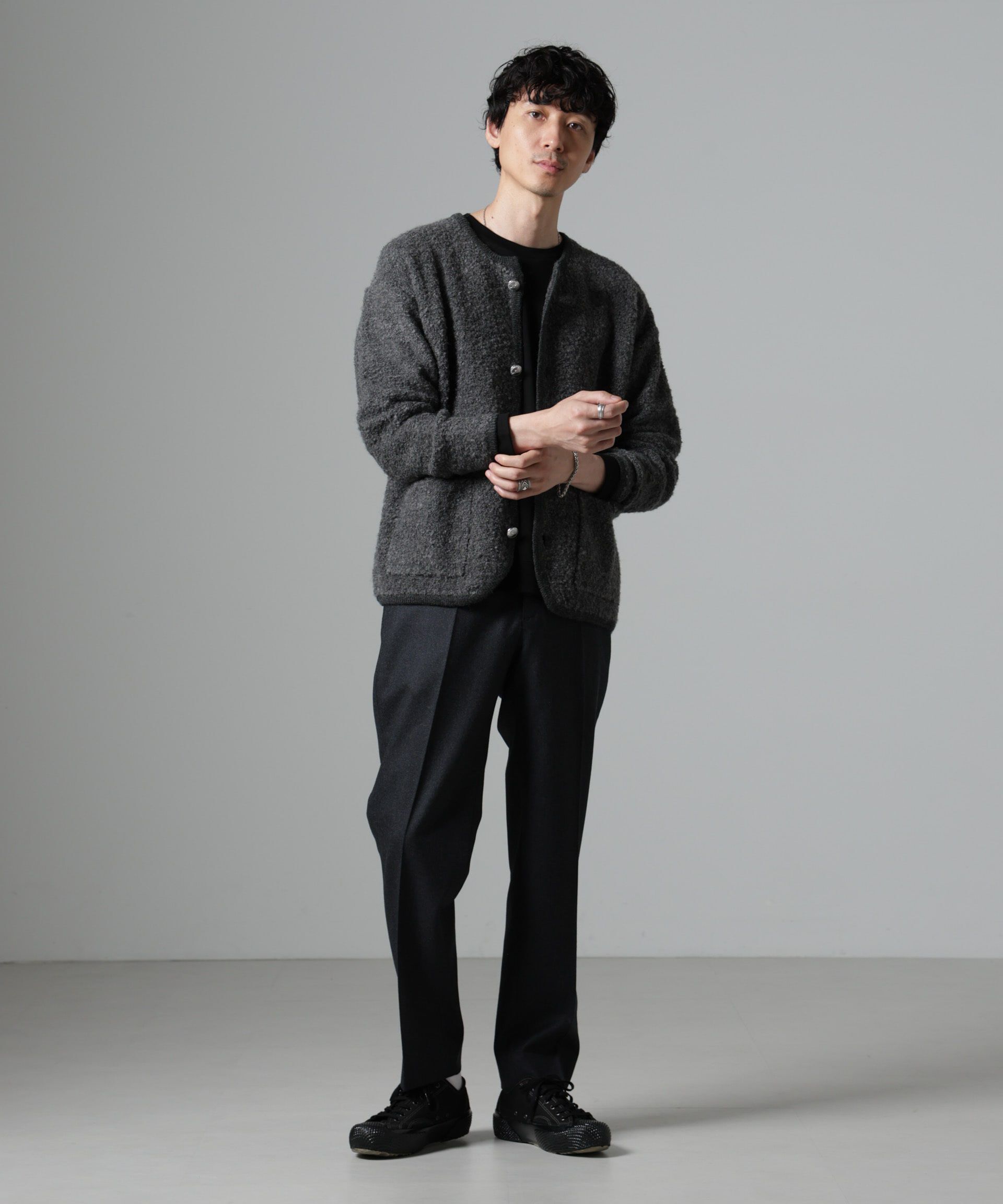 nano･universe「チロリアンニットジャケット」|ブルゾン・スタジャン|