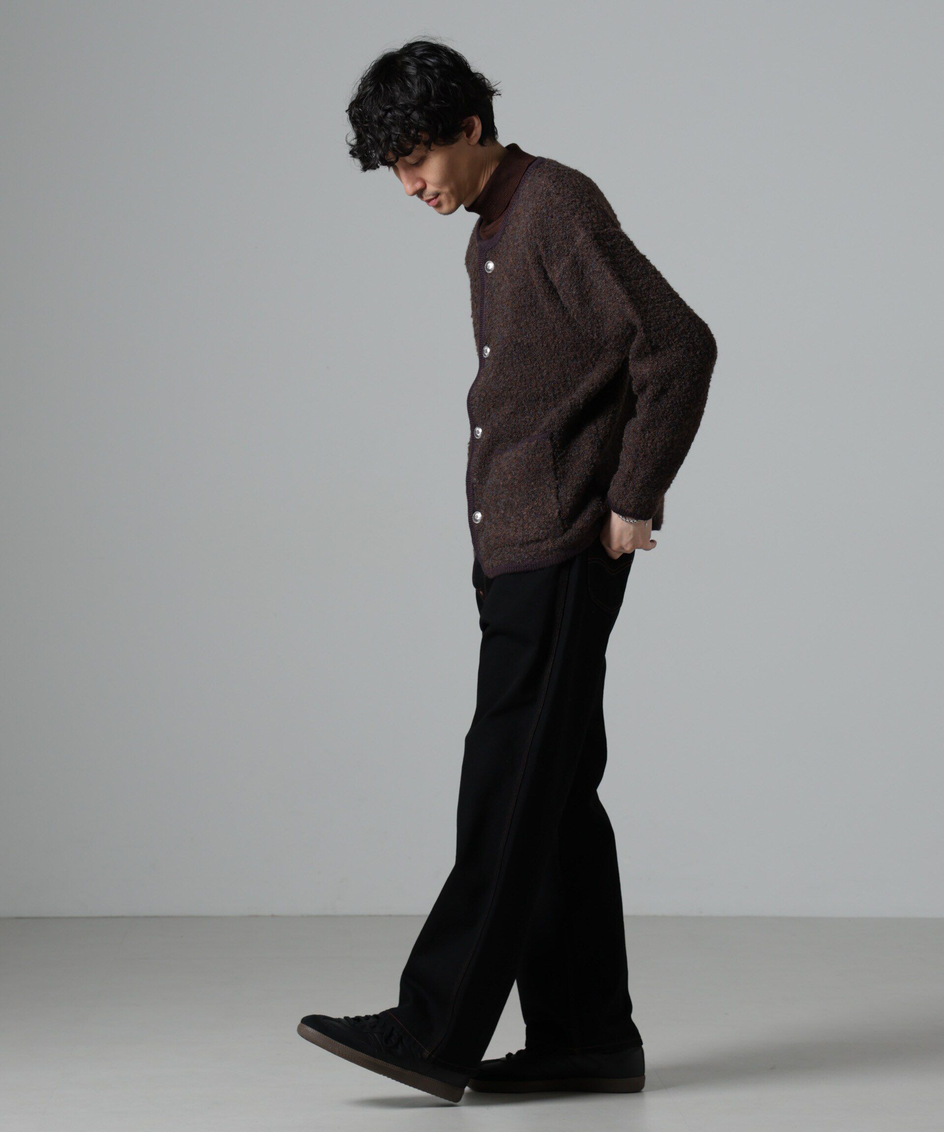 nano･universe「チロリアンニットジャケット」|ブルゾン・スタジャン|