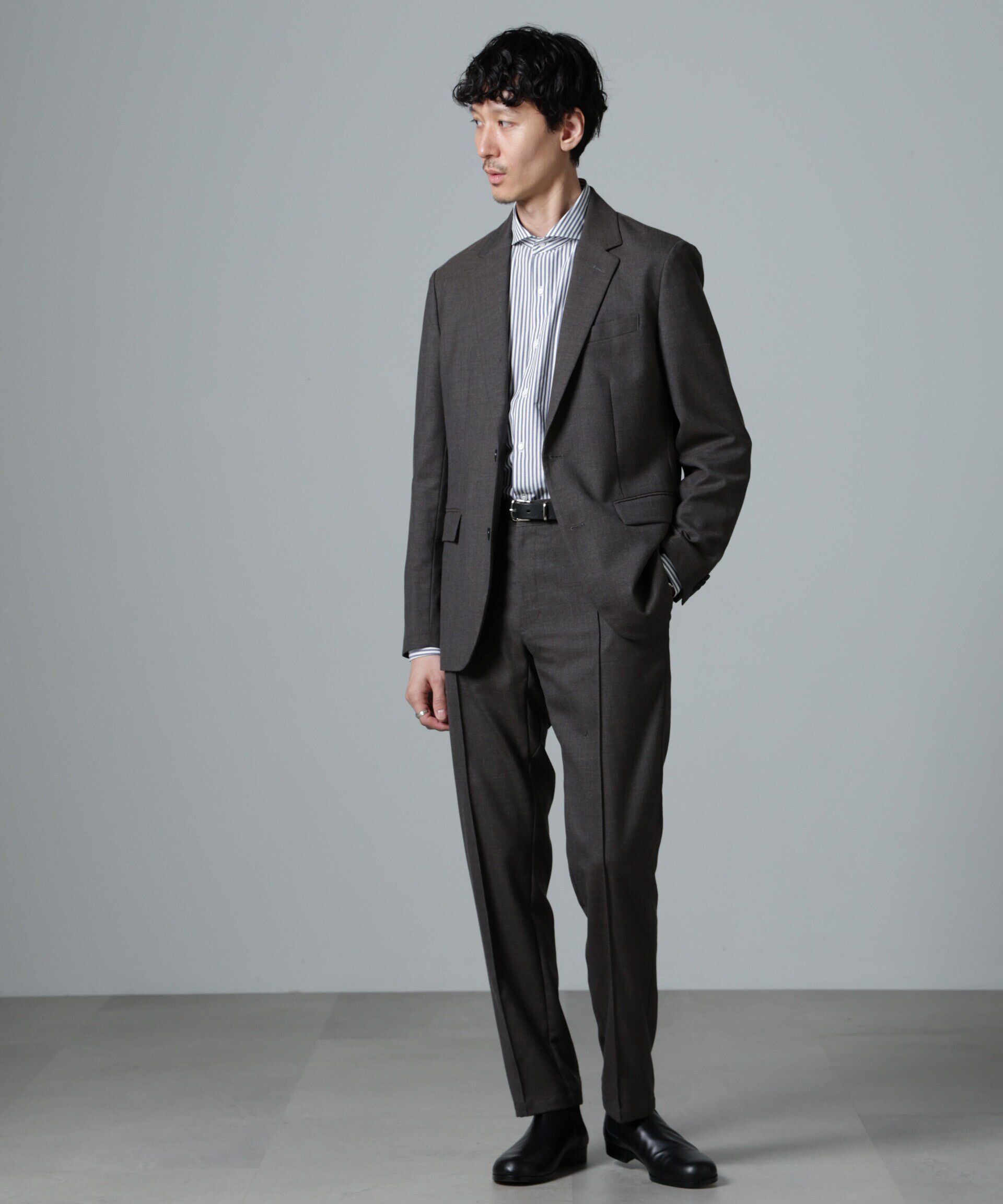 nano･universe「｢N JACKET PREMIUM｣RENU(R)ｳｰﾙ混洗えるｻｷｿﾆｰｼﾞｬｹｯﾄ(ｾｯﾄｱｯ 」|スーツ|