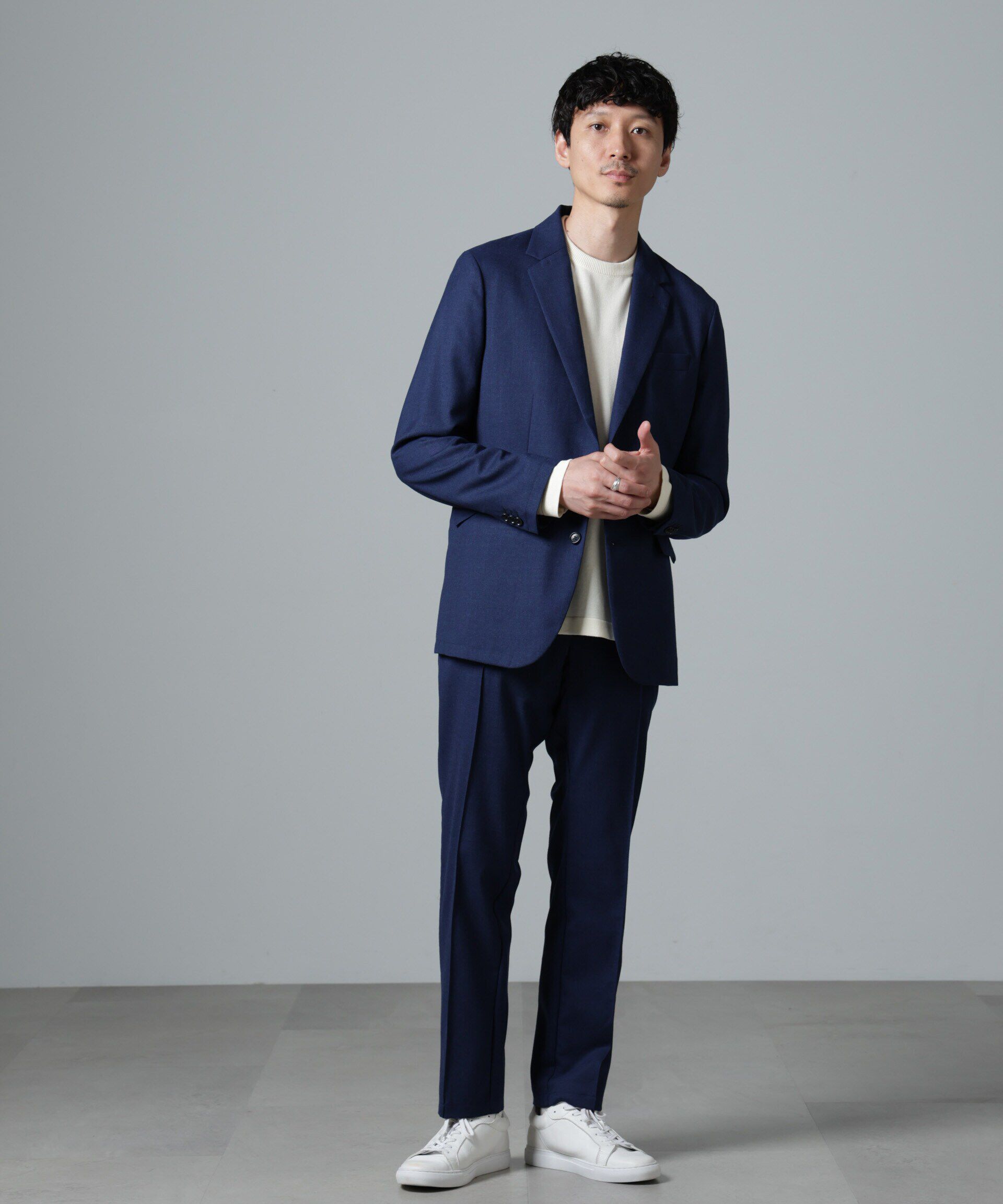 nano･universe「｢N JACKET PREMIUM｣RENU(R)ｳｰﾙ混洗えるｻｷｿﾆｰｼﾞｬｹｯﾄ(ｾｯﾄｱｯ 」|スーツ|