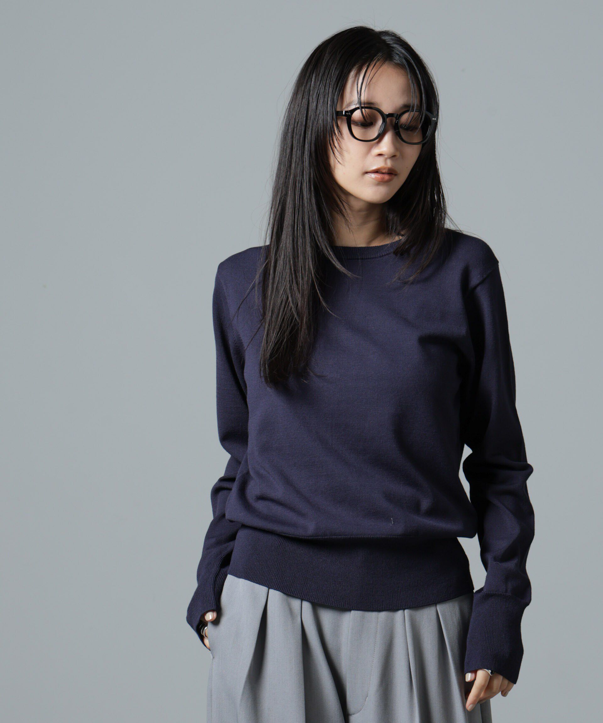 nano･universe「洗濯機洗可バンブーレーヨンニットプルオーバー」|ニット・セーター|