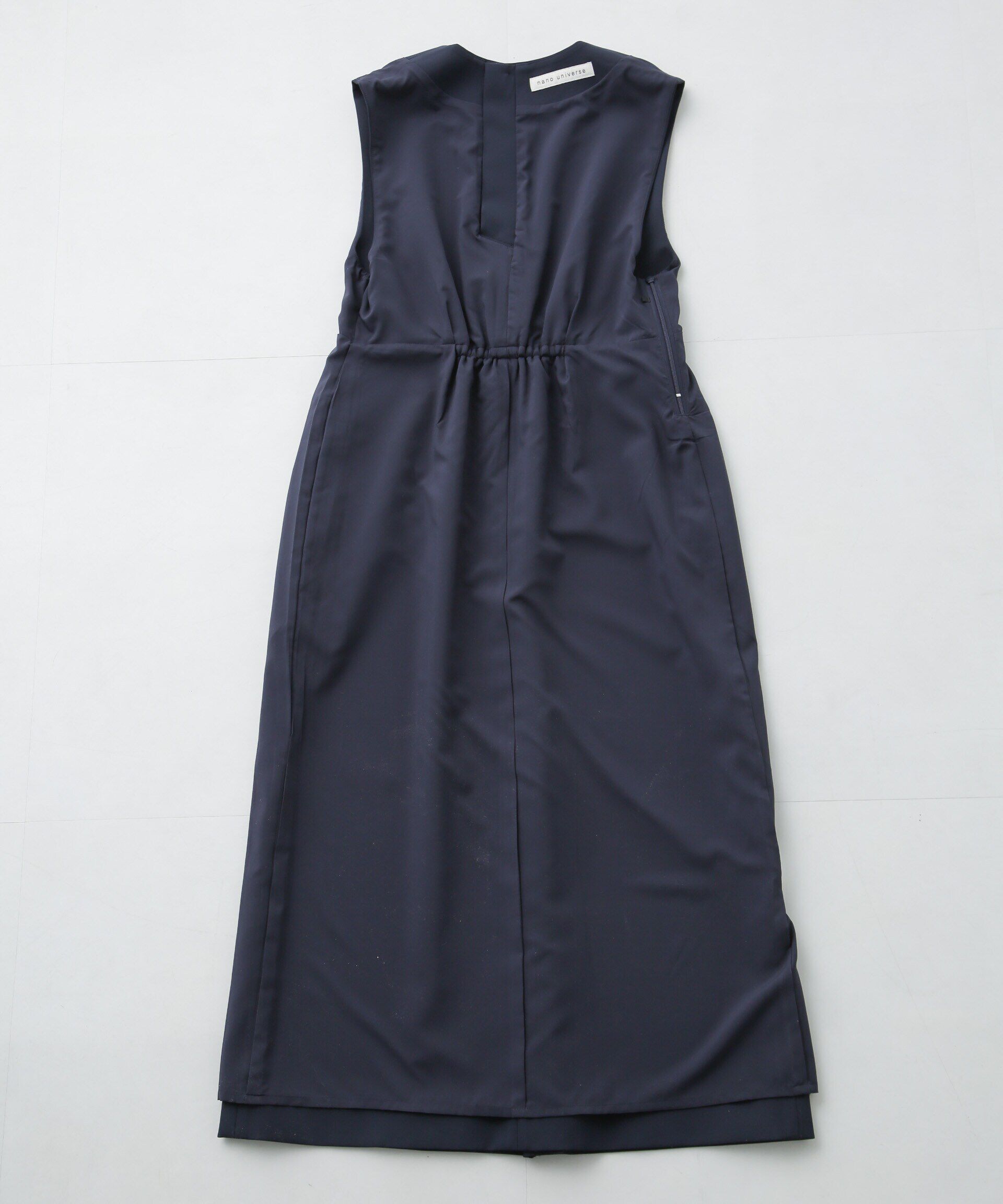nano･universe「デイリーファンクション Vネックタックワンピース(セットアップ可)」|ワンピース|
