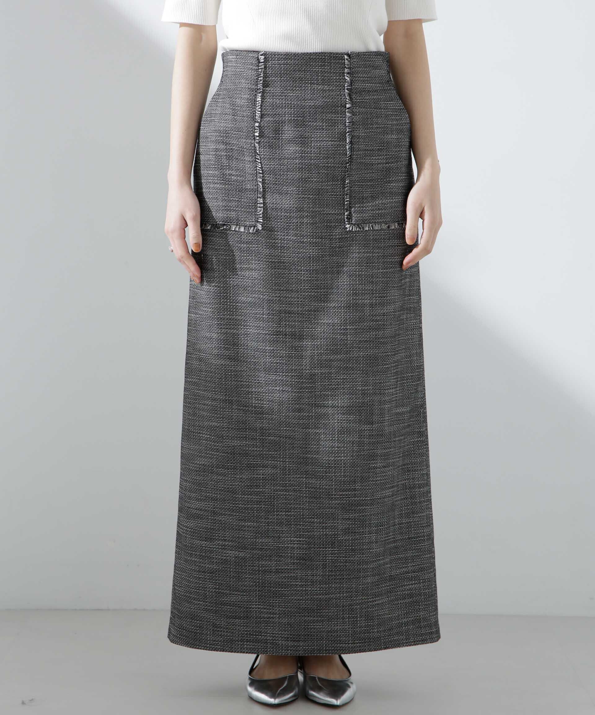 nano･universe「フリンジアウトポケットIラインスカート」|スカート|