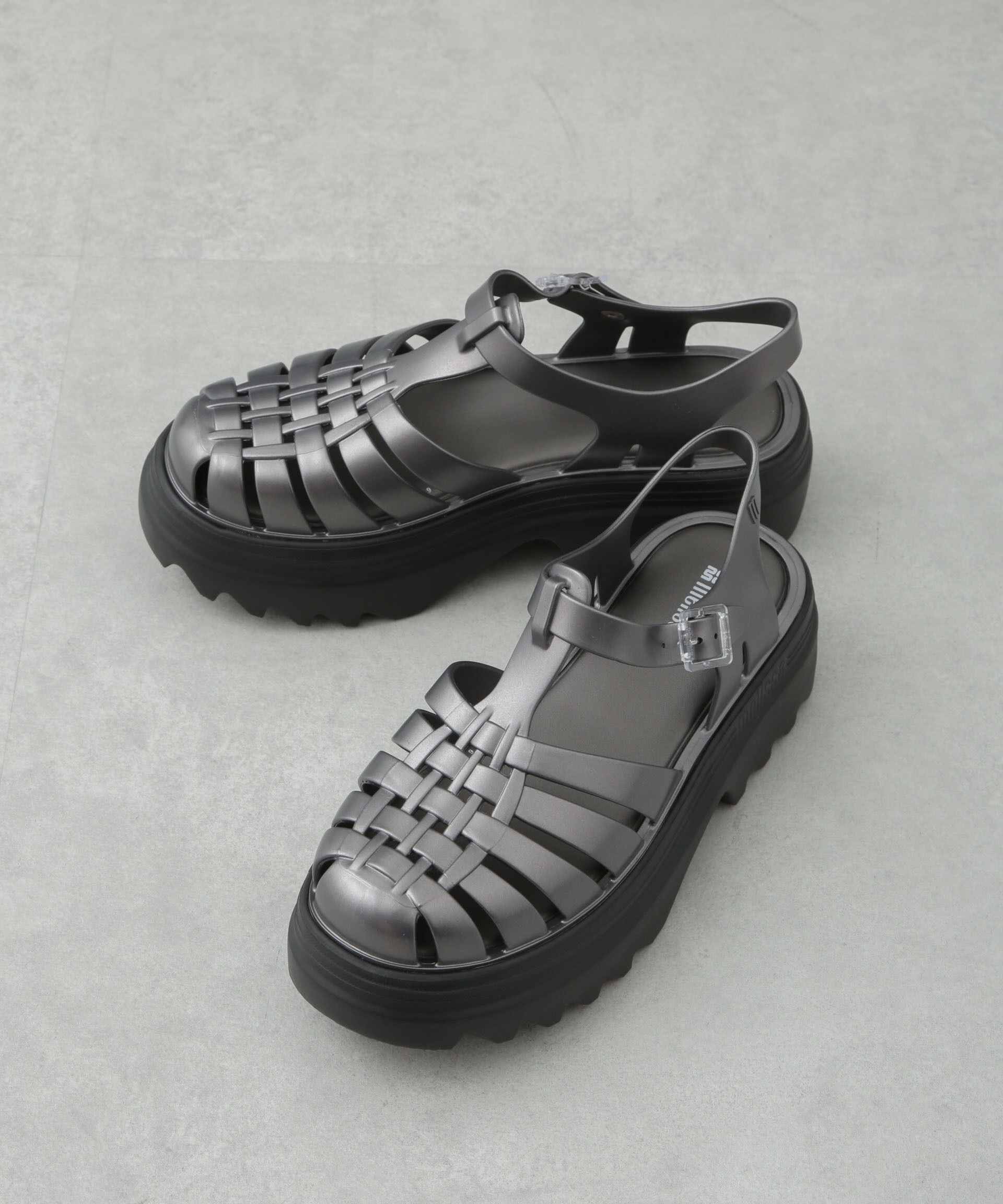 nano･universe「melissa/MelissaPossession PlatformIIAd」|サンダル|ブラック