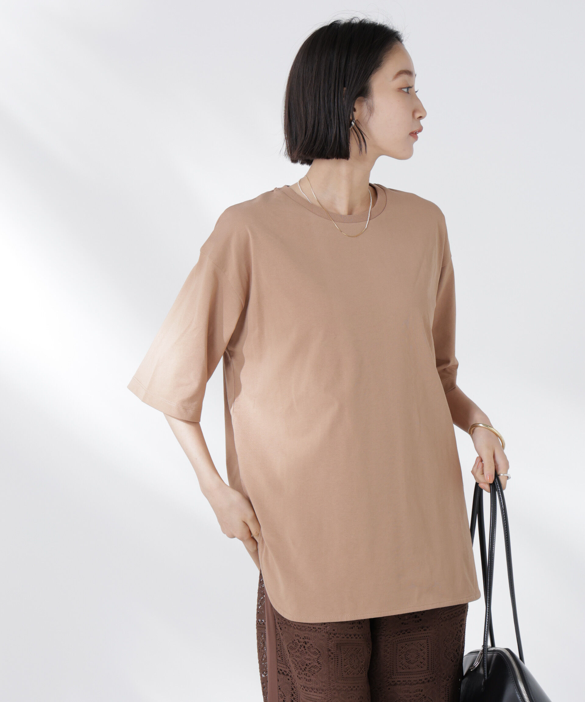 nano･universe「STORATECH 機能素材ラウンドヘムTシャツ」|Tシャツ・カットソー|