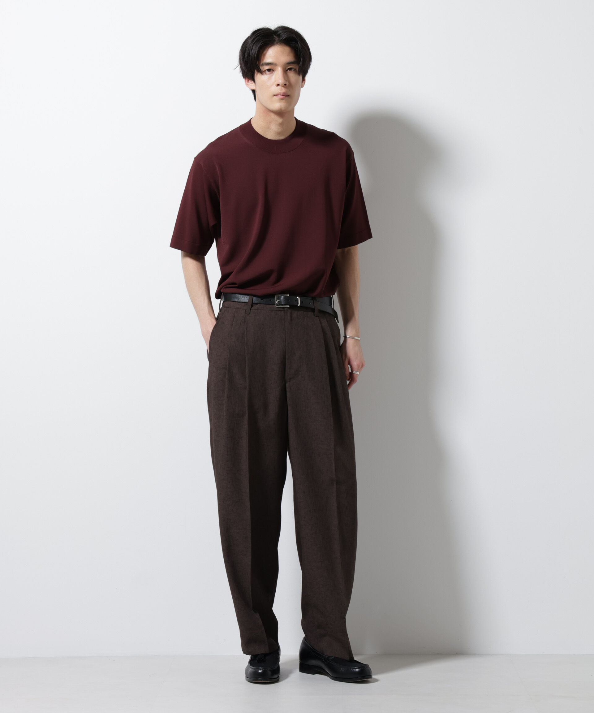 nano･universe「｢ELITE 7 FUNCTION｣モックネックニット」|ニット・セーター|