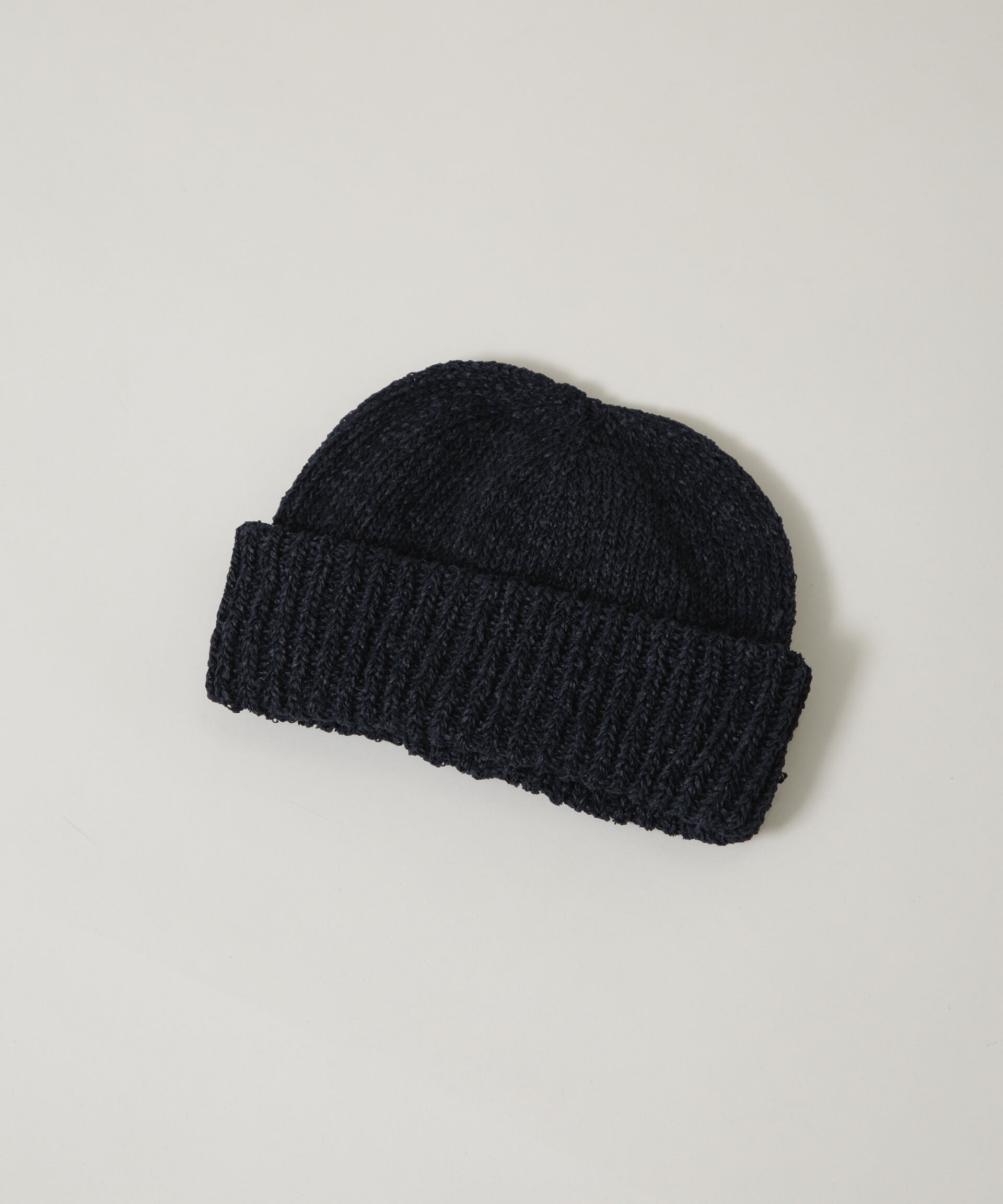 nano･universe「RACAL/Japanese Paper Roll Knit Watch」|キャップ・キャスケット|ネイビー