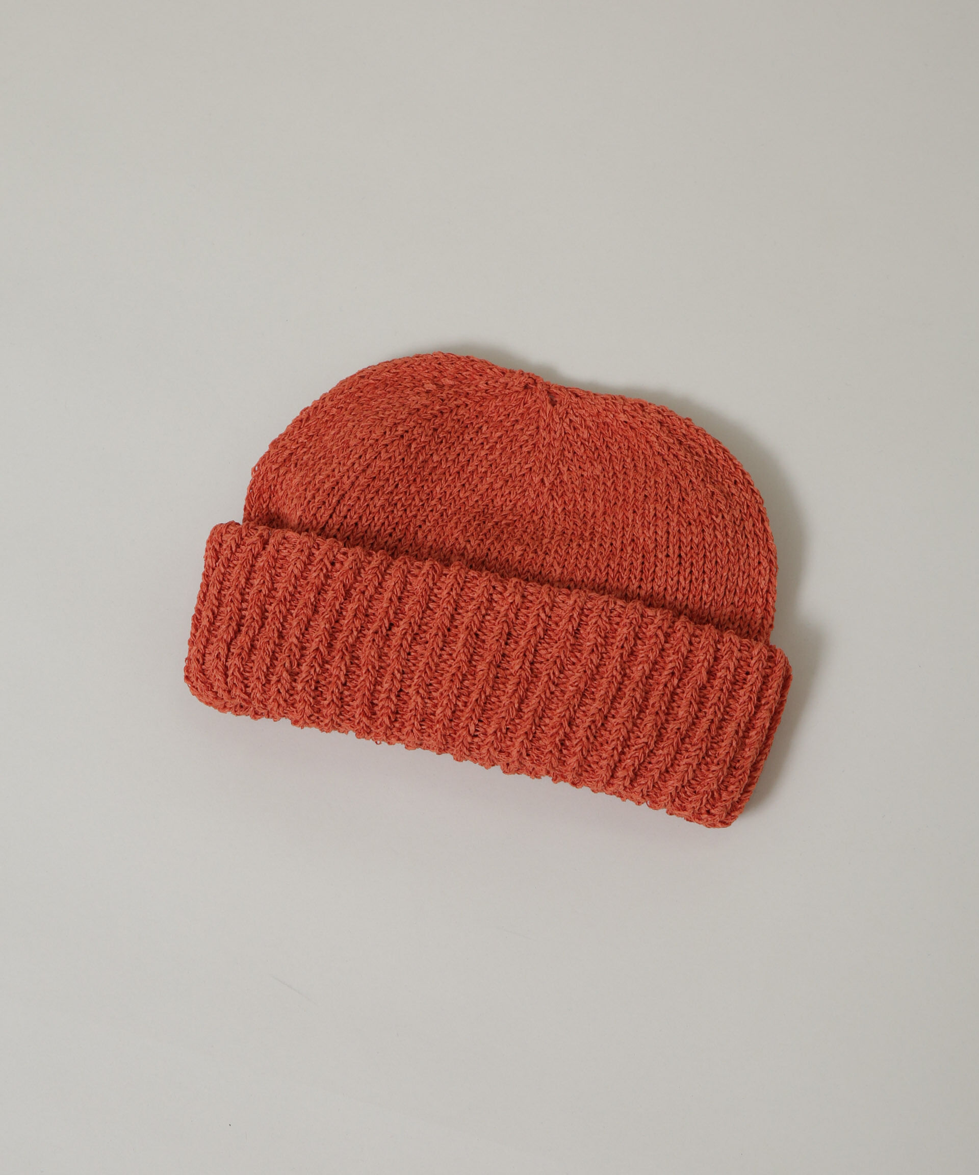 nano･universe「RACAL/Japanese Paper Roll Knit Watch」|キャップ・キャスケット|オレンジ