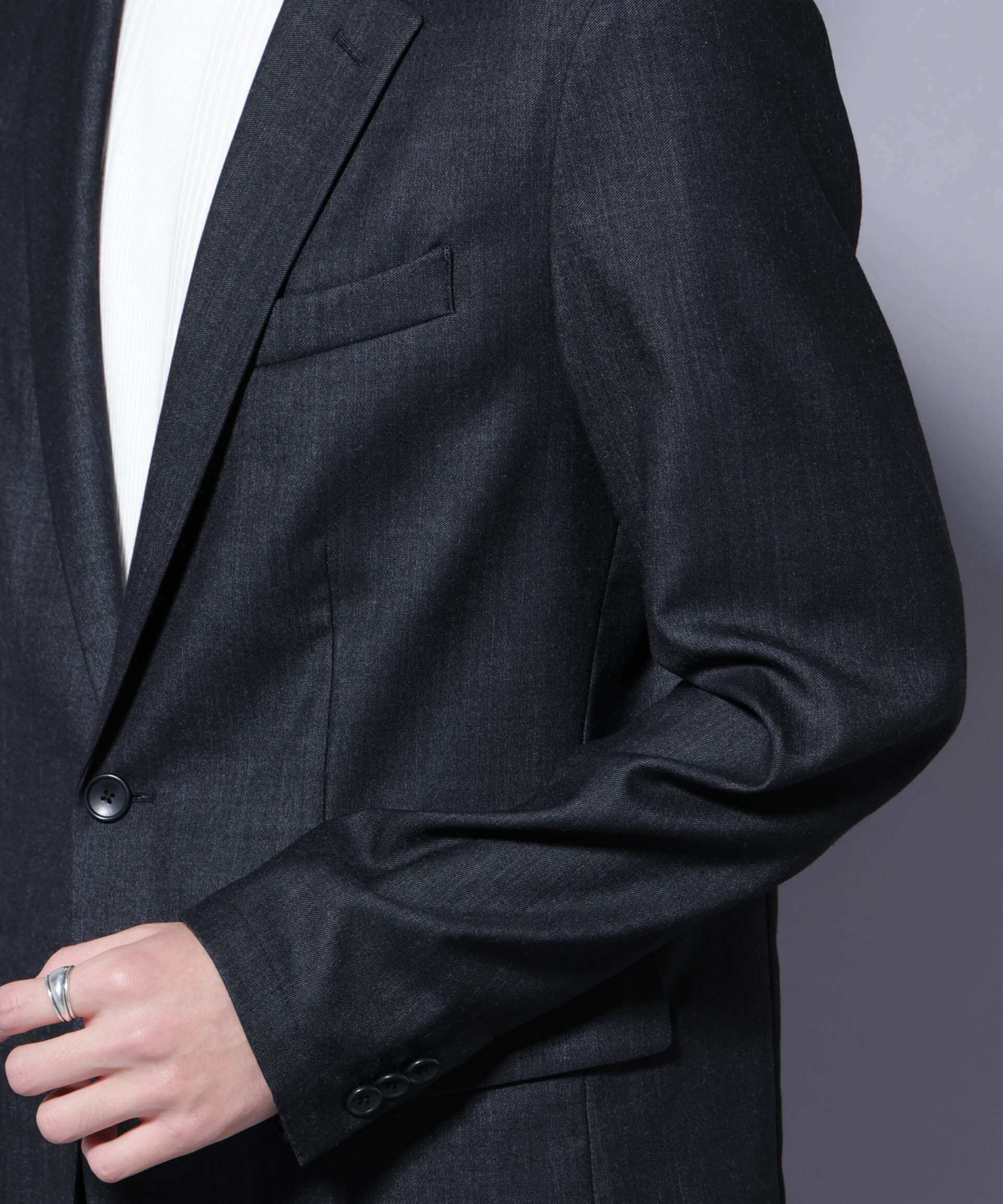 nano･universe「「N JACKET PREMIUM」ウールデニムジャケット/STRETCH(セットアップ可)」|スーツ|