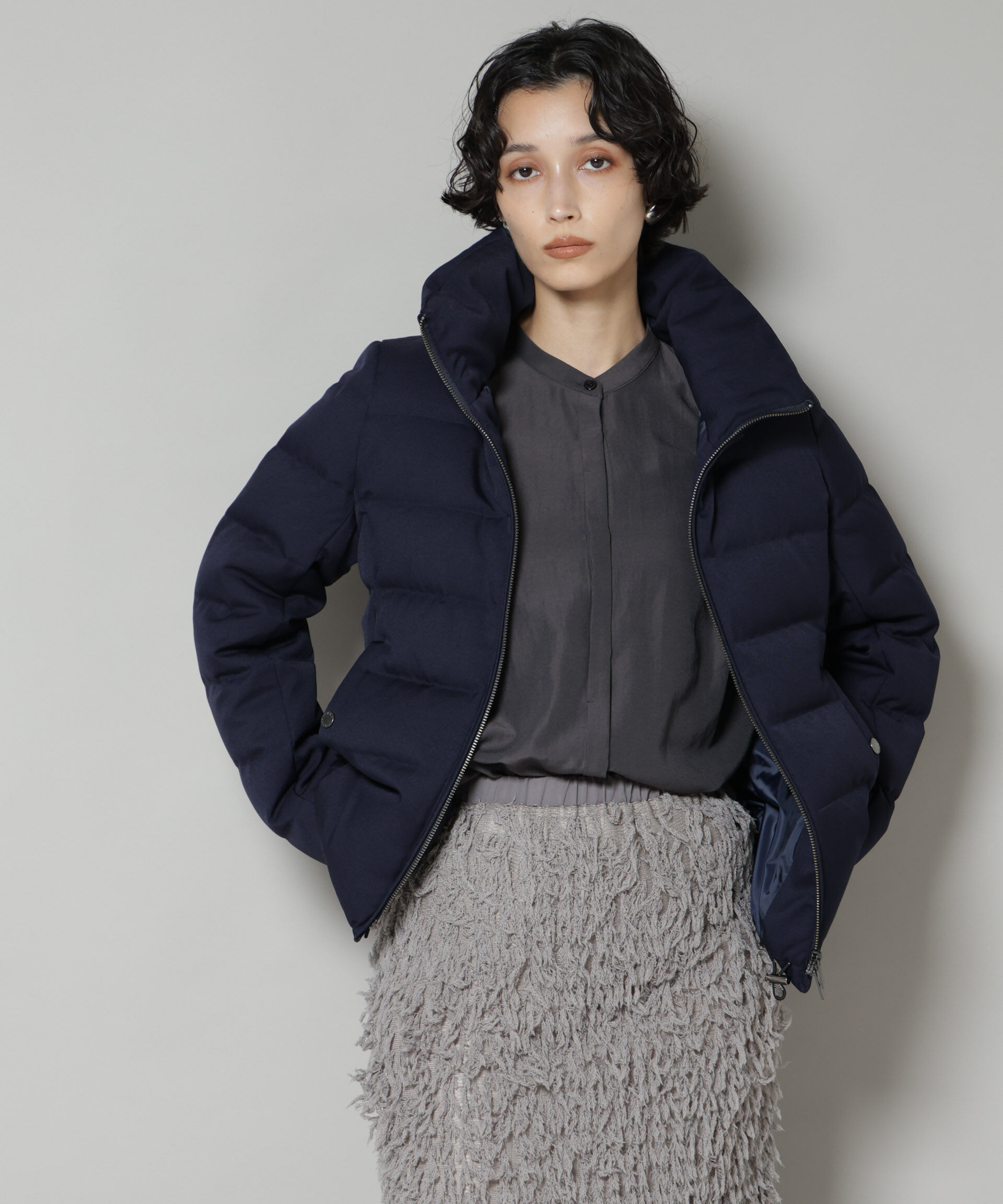 nano･universe「「西川ダウン(R)」サージショートダウン」|ダウン|