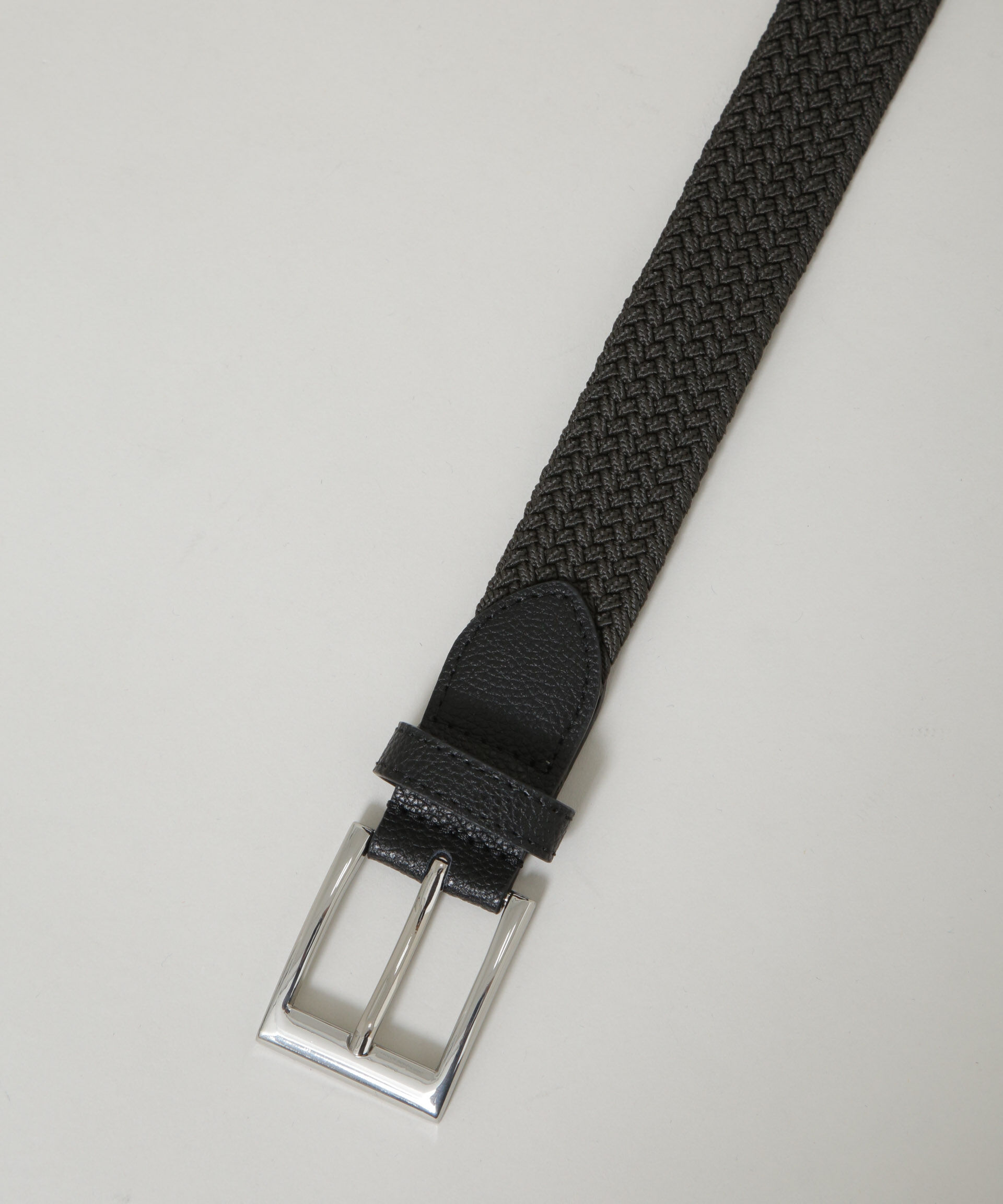 nano･universe「ゴムメッシュベルト ソリッドカラー」|ベルト|