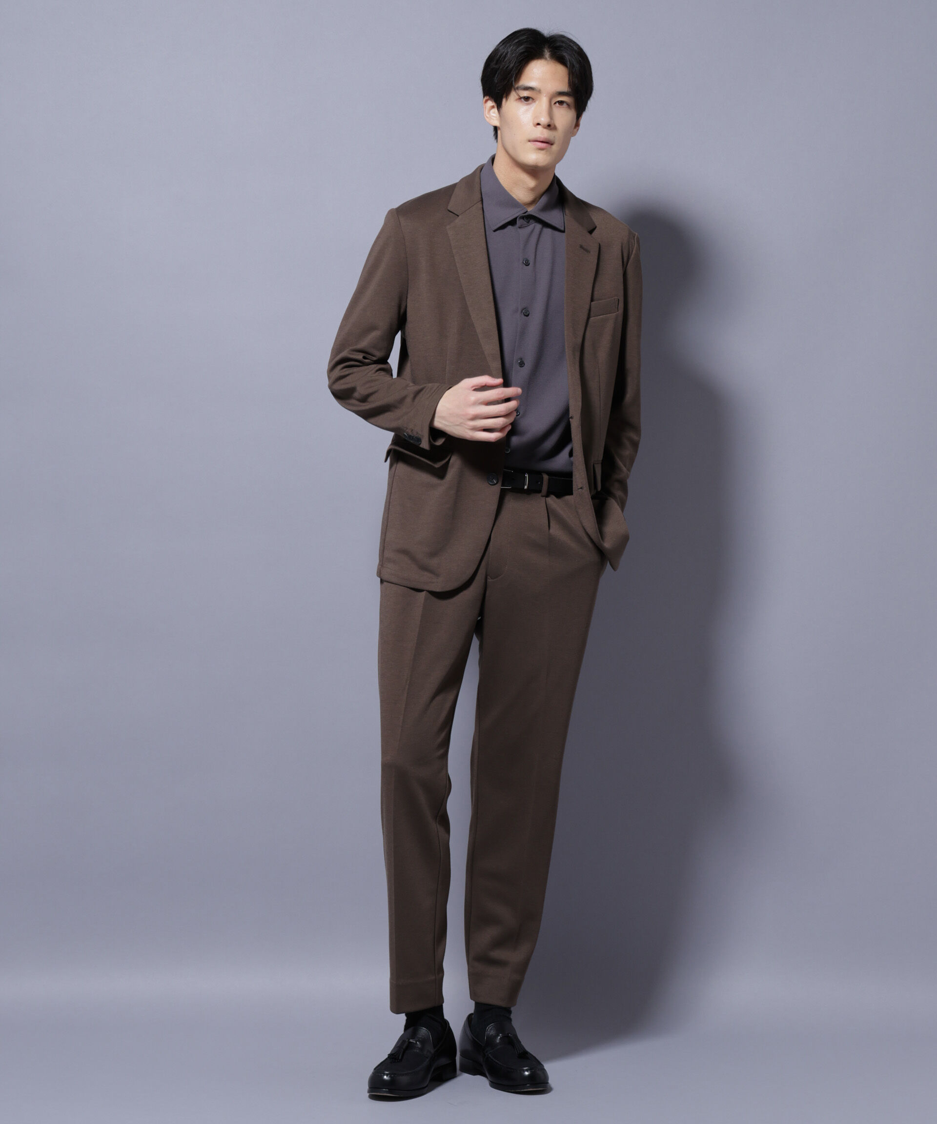 nano･universe「「Damerino」ポンチストレッチセットアップ」|スーツ|