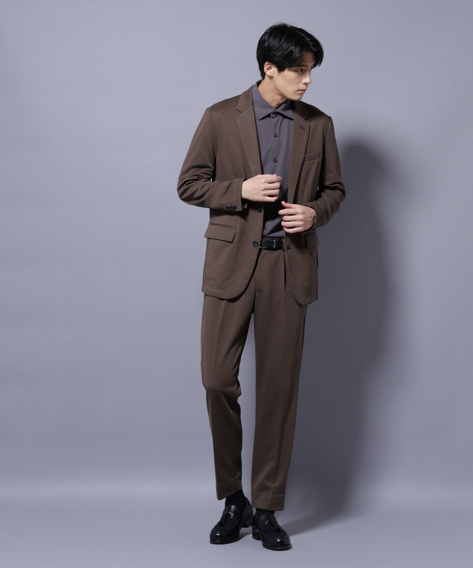 nano･universe「「Damerino」ポンチストレッチセットアップ」|スーツ|