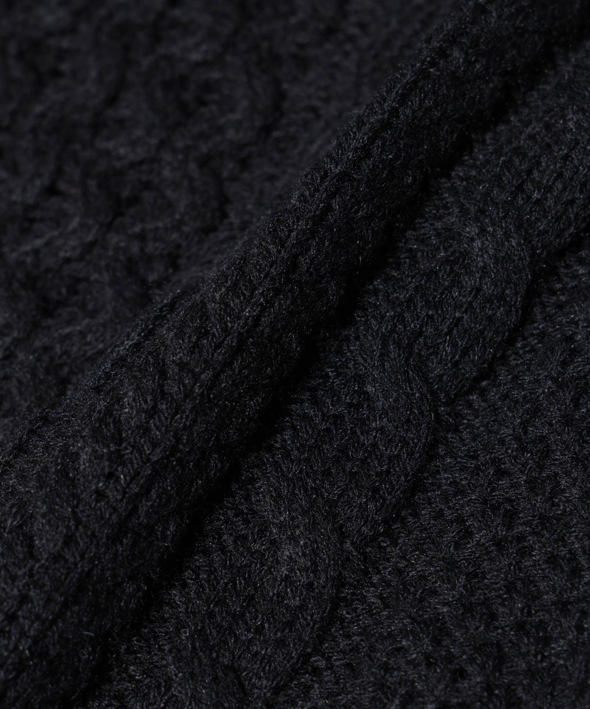 nano･universe「ローゲージケーブルニット」|ニット・セーター|