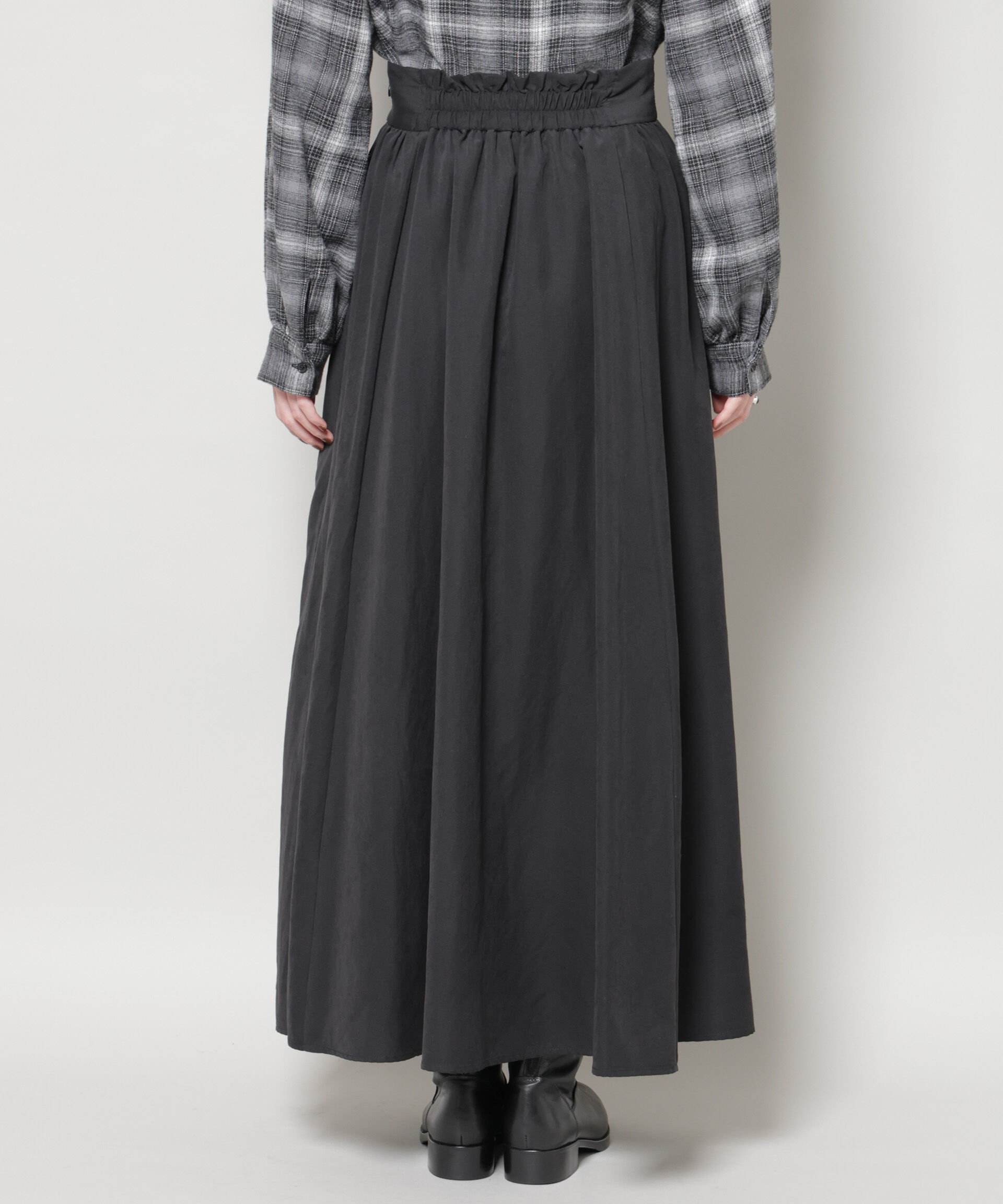 nano･universe「起毛ピーチギャザーボリュームスカート」|スカート|