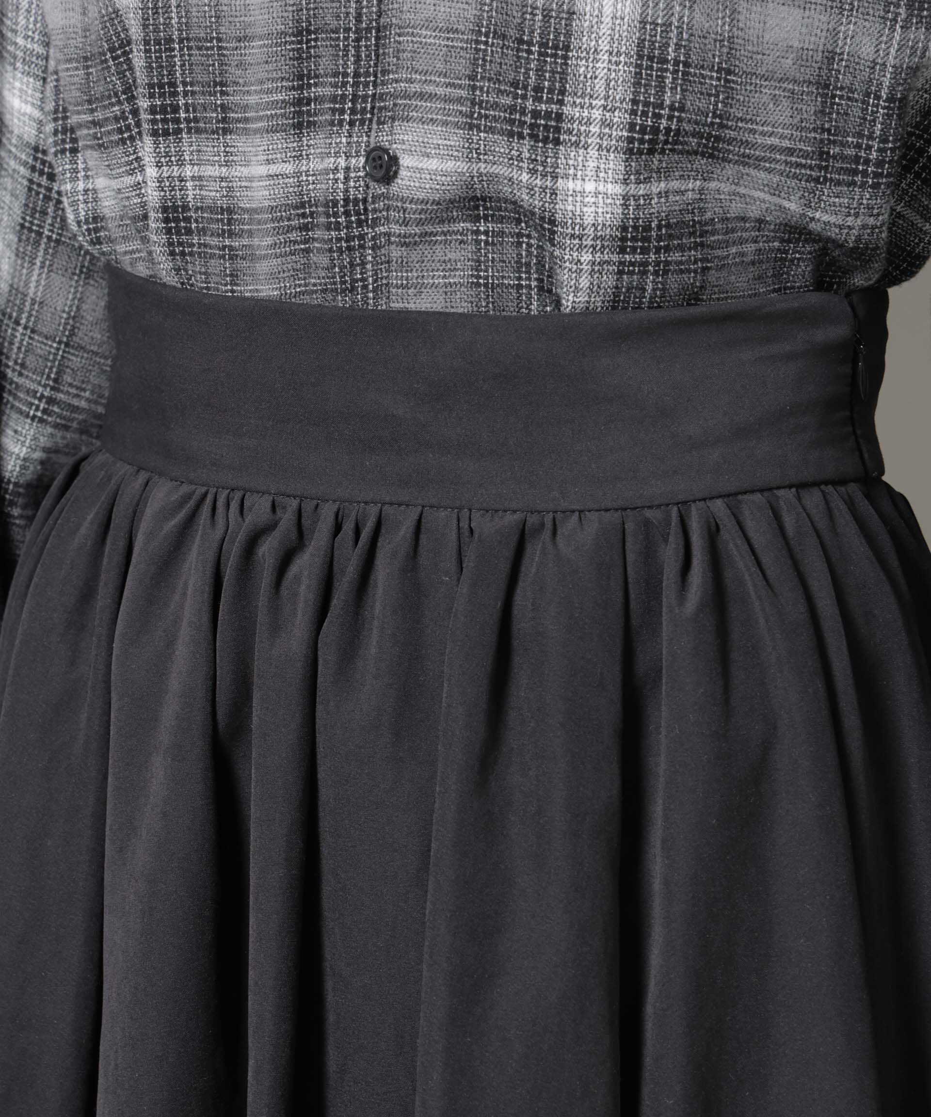 nano･universe「起毛ピーチギャザーボリュームスカート」|スカート|