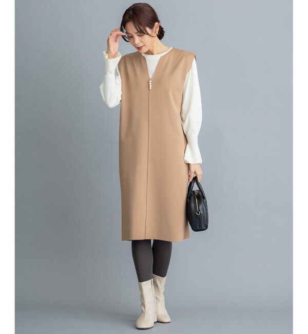 組曲「【洗える】レーヨンポリエステルキャンディースリーブ ニット」|ニット・セーター|