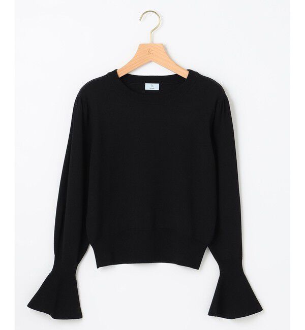 組曲「【洗える】レーヨンポリエステルキャンディースリーブ ニット」|ニット・セーター|