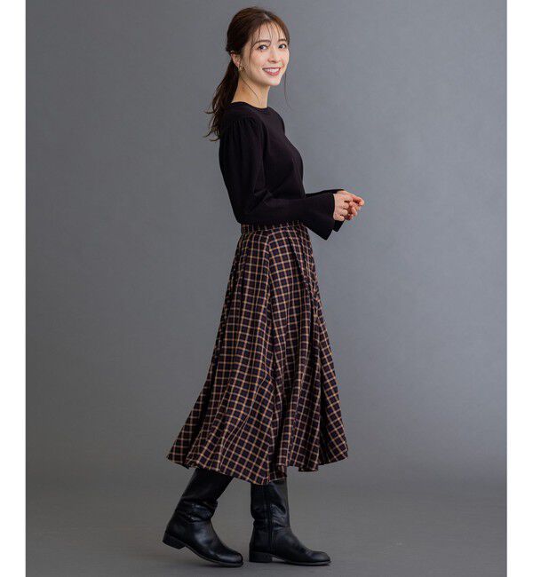 組曲「【洗える】レーヨンポリエステルキャンディースリーブ ニット」|ニット・セーター|