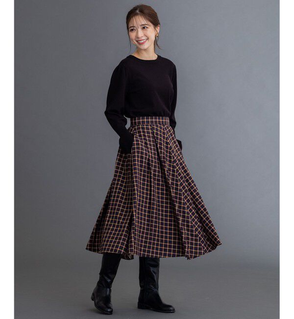 組曲「【洗える】レーヨンポリエステルキャンディースリーブ ニット」|ニット・セーター|