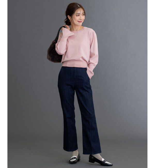 組曲「【洗える】レーヨンポリエステルキャンディースリーブ ニット」|ニット・セーター|