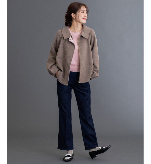 組曲「【洗える】レーヨンポリエステルキャンディースリーブ ニット」|ニット・セーター|