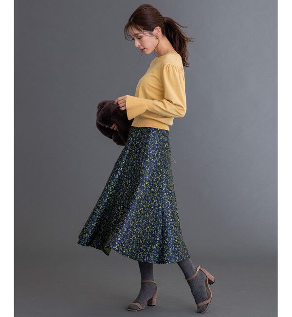 組曲「【洗える】レーヨンポリエステルキャンディースリーブ ニット」|ニット・セーター|