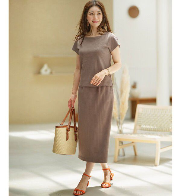 組曲「【WEB限定】ストライプジャガード タイトスカート」|スカート|