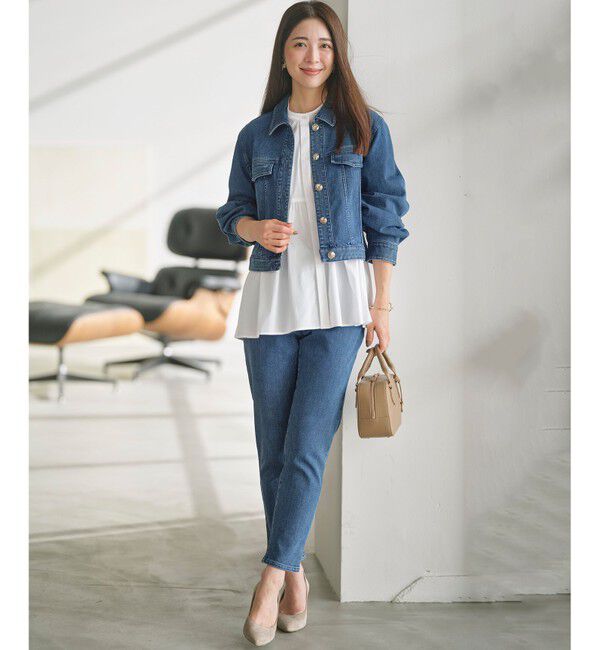 組曲「【WEB限定】コンパクトシャーティング ペプラムブラウス」|シャツ・ブラウス|