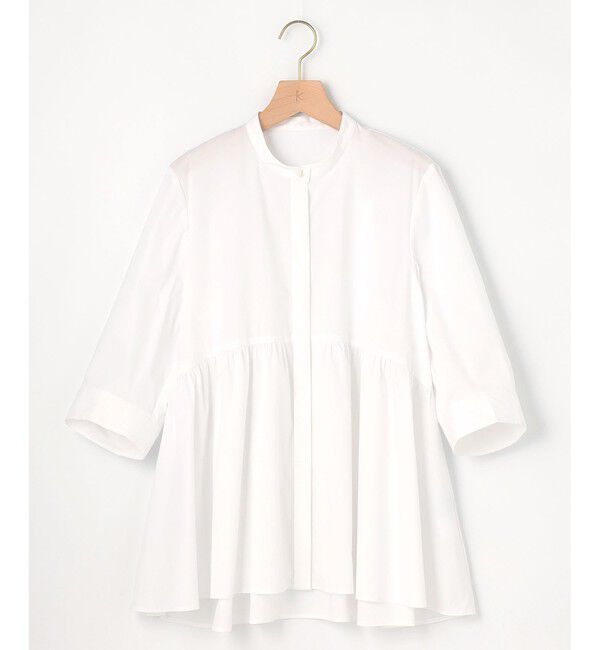 組曲「【WEB限定】コンパクトシャーティング ペプラムブラウス」|シャツ・ブラウス|