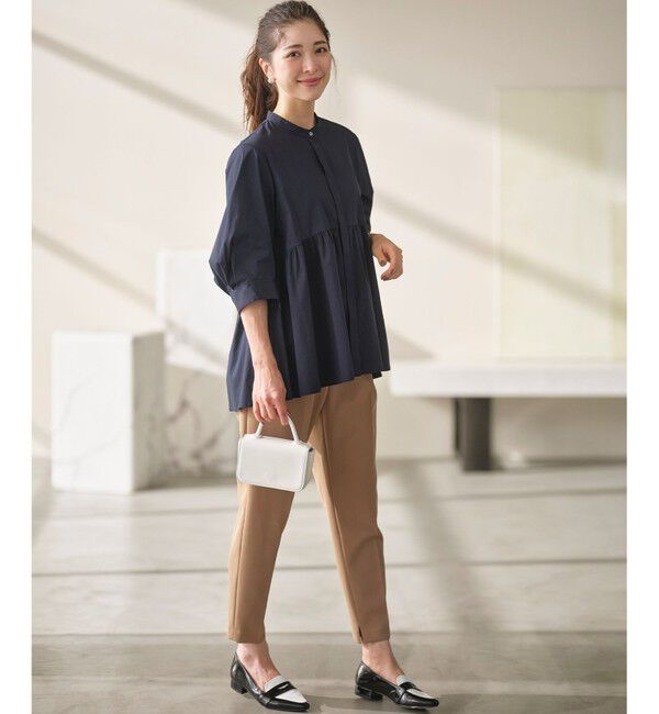 組曲「【WEB限定】コンパクトシャーティング ペプラムブラウス」|シャツ・ブラウス|